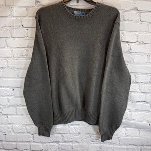 Polo Ralph Lauren  Sweater Men’s 2XL Gray 100% Cotton Pullover Knit